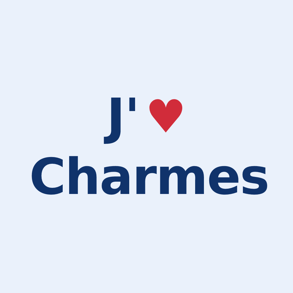 Sticker personnalisé Charmes — design J'aime Charmes