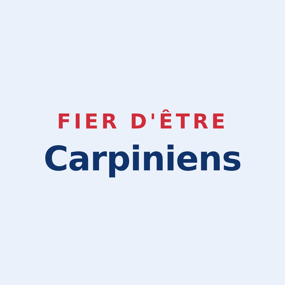Sticker « Fier d'être Carpiniens » — design pour Charmes