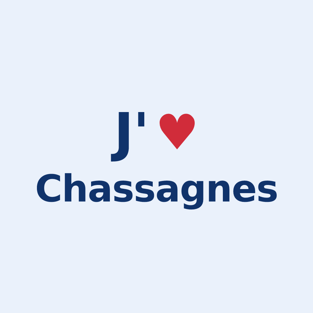 Sticker personnalisé Chassagnes — design J'aime Chassagnes