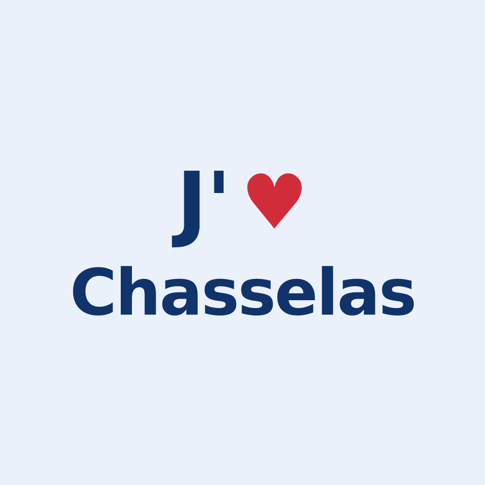 Sticker personnalisé Chasselas — design J'aime Chasselas