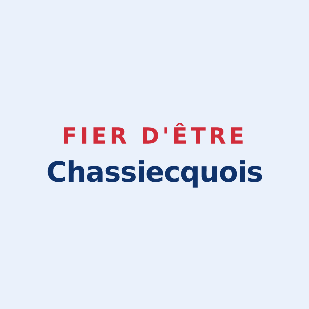 Sticker « Fier d'être Chassiecquois » — design pour Chassiecq