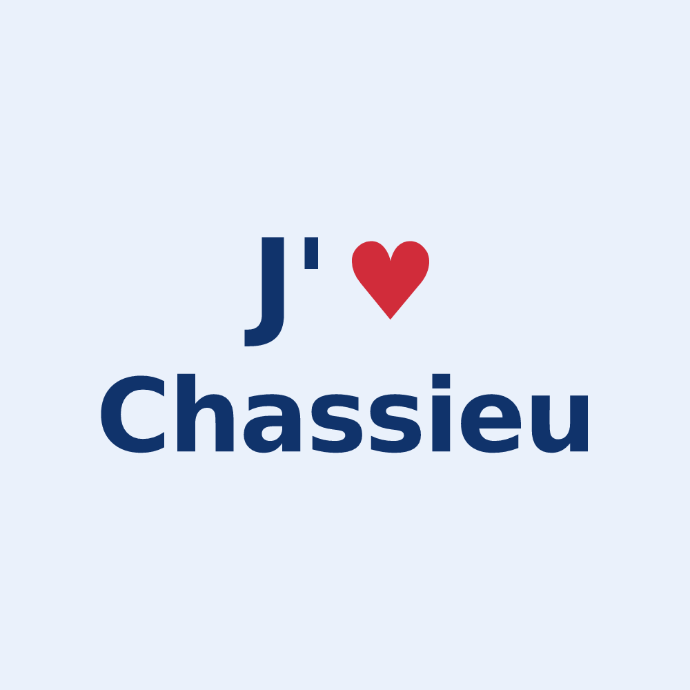 Sticker personnalisé Chassieu — design J'aime Chassieu