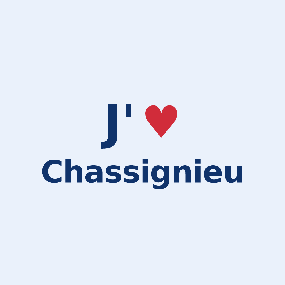 Sticker personnalisé Chassignieu — design J'aime Chassignieu