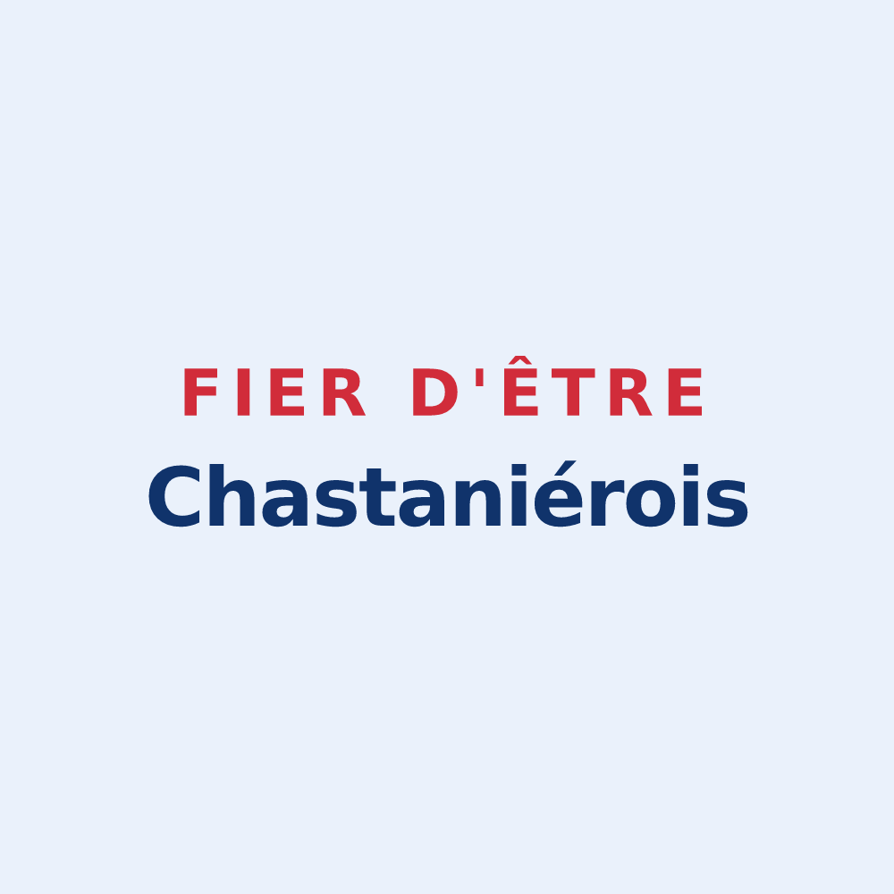 Sticker « Fier d'être Chastaniérois » — design pour Chastanier
