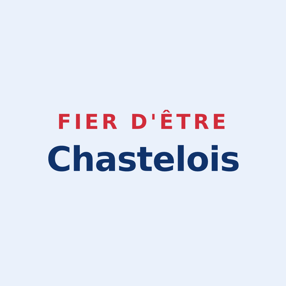 Sticker « Fier d'être Chastelois » — design pour Chastel-Arnaud