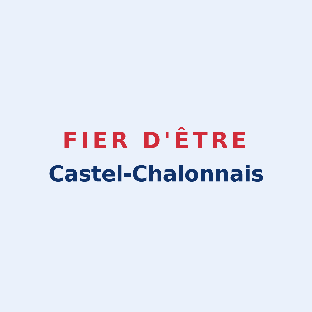 Sticker « Fier d'être Castel-Chalonnais » — design pour Château-Chalon