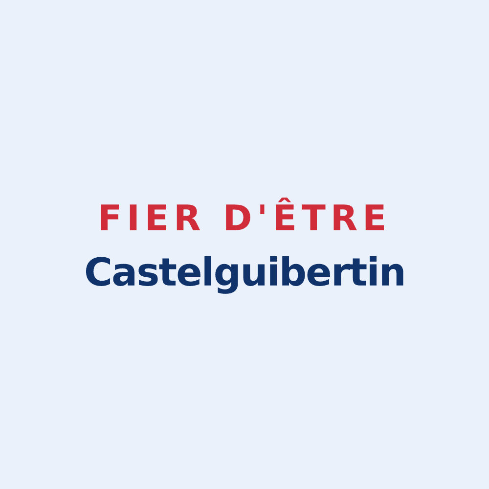 Sticker « Fier d'être Castelguibertin » — design pour Château-Guibert
