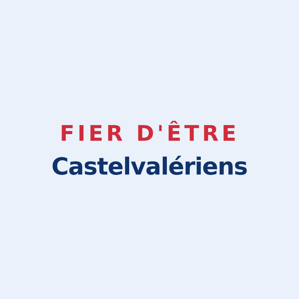 Sticker « Fier d'être Castelvalériens » — design pour Château-la-Vallière