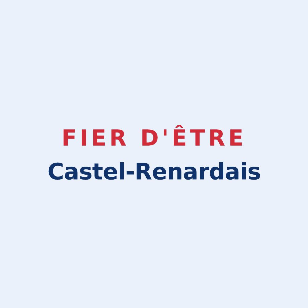 Sticker « Fier d'être Castel-Renardais » — design pour Château-Renard