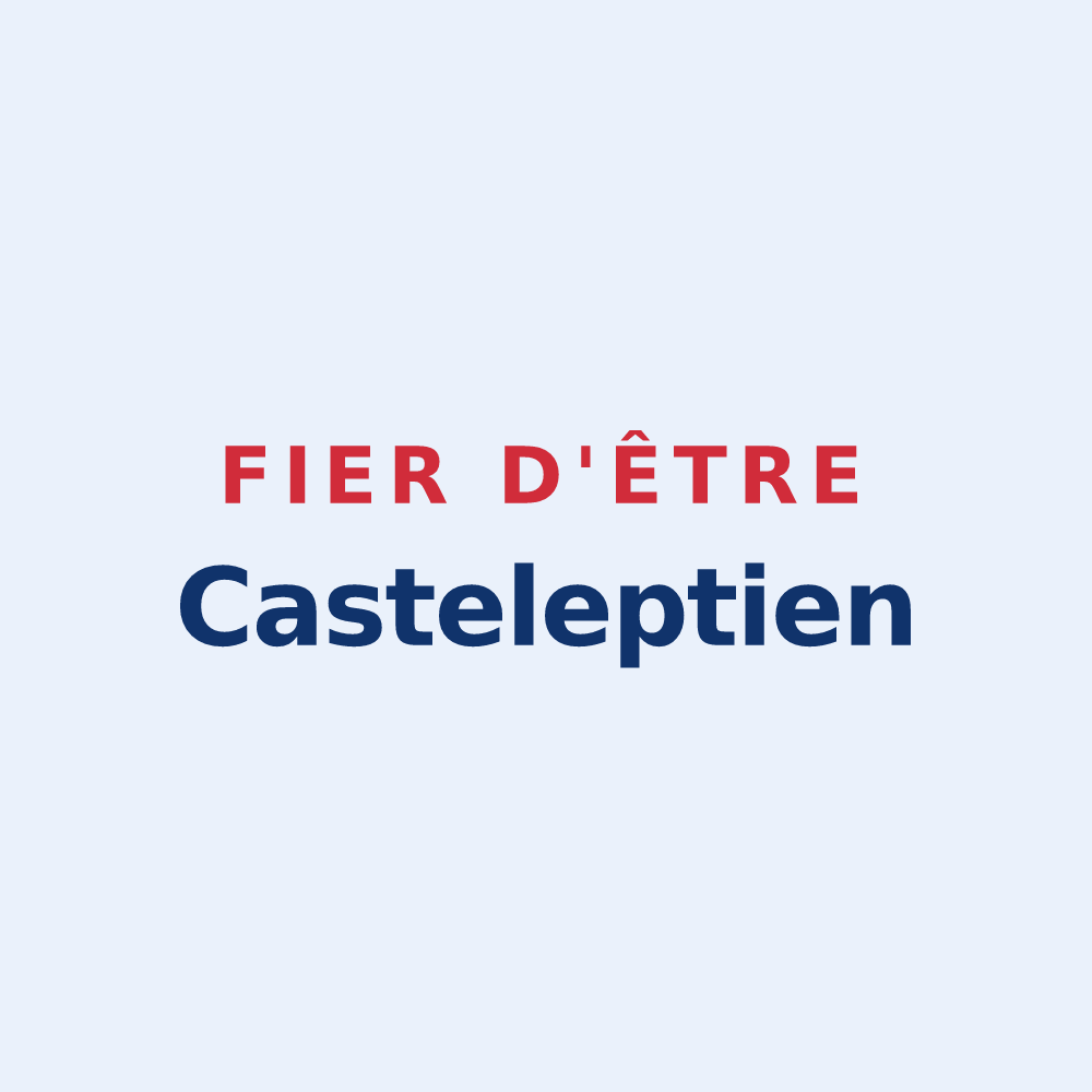 Sticker « Fier d'être Casteleptien » — design pour Château-sur-Epte