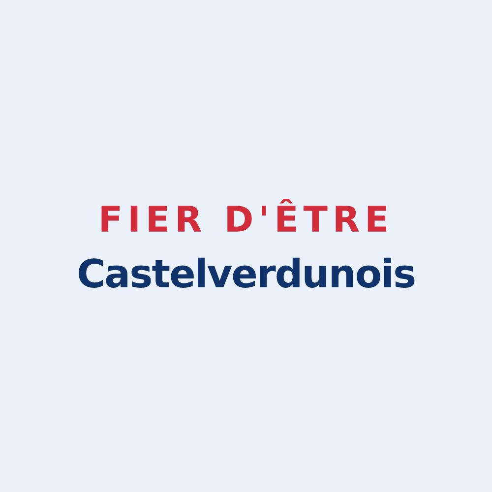 Sticker « Fier d'être Castelverdunois » — design pour Château-Verdun