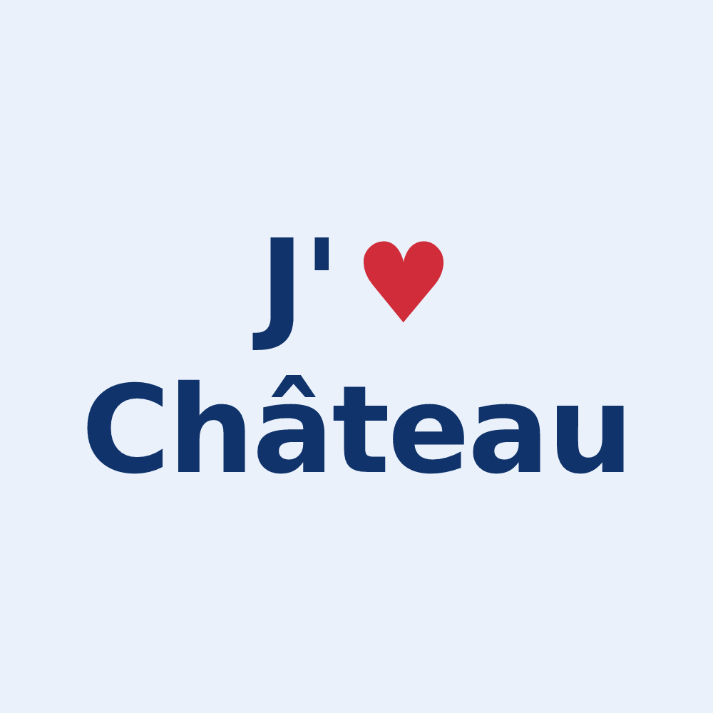 Sticker personnalisé Château — design J'aime Château