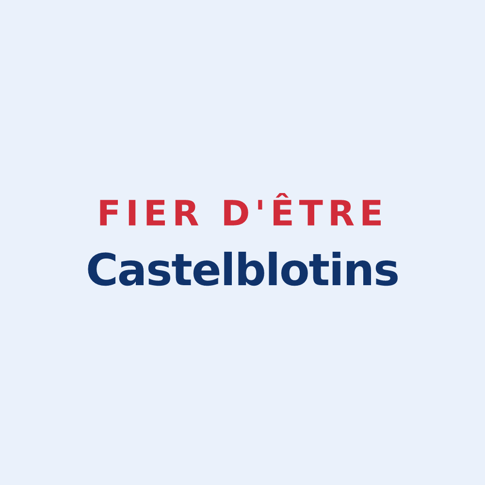 Sticker « Fier d'être Castelblotins » — design pour Châteaubleau