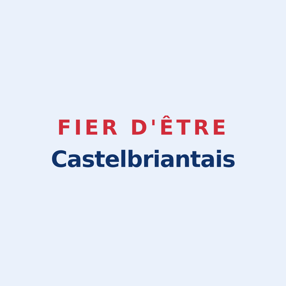 Sticker « Fier d'être Castelbriantais » — design pour Châteaubriant