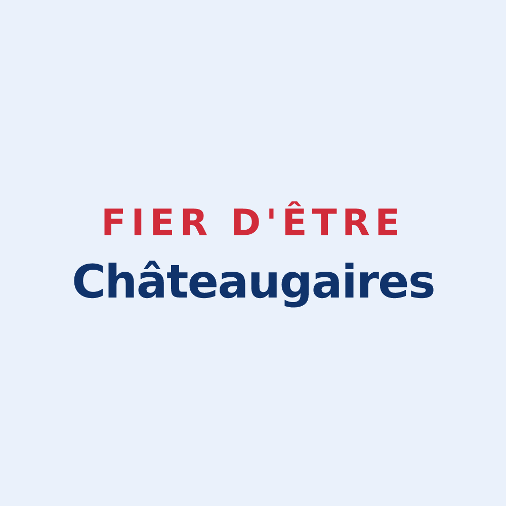 Sticker « Fier d'être Châteaugaires » — design pour Châteaugay