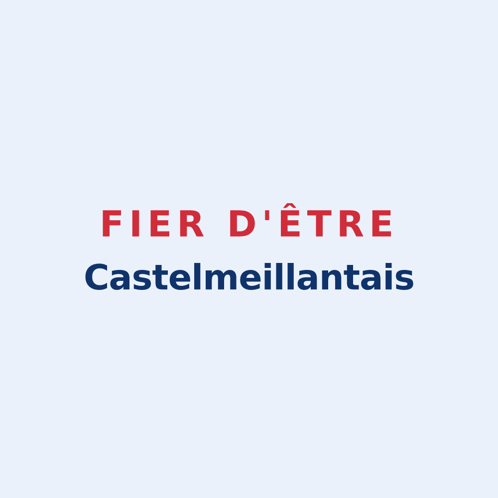 Sticker « Fier d'être Castelmeillantais » — design pour Châteaumeillant