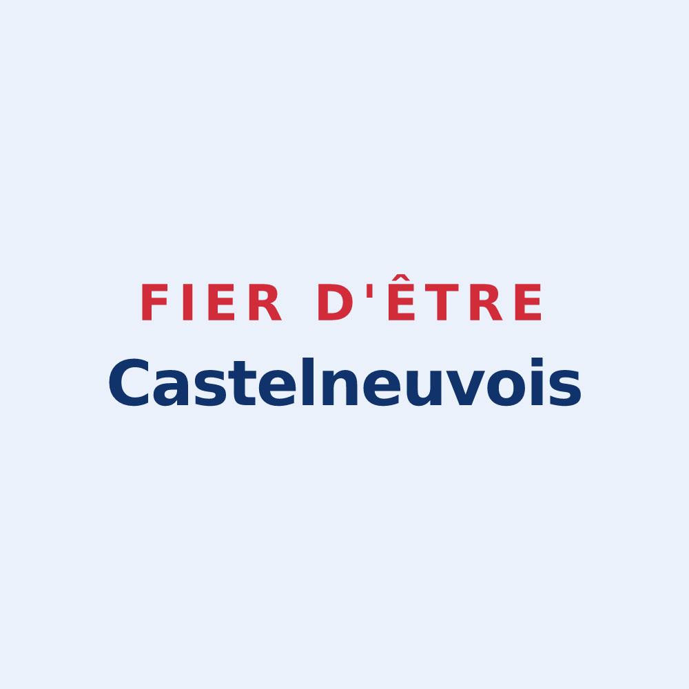 Sticker « Fier d'être Castelneuvois » — design pour Châteauneuf
