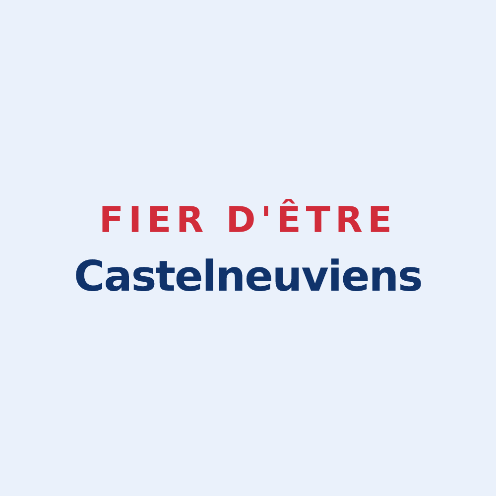 Sticker « Fier d'être Castelneuviens » — design pour Châteauneuf
