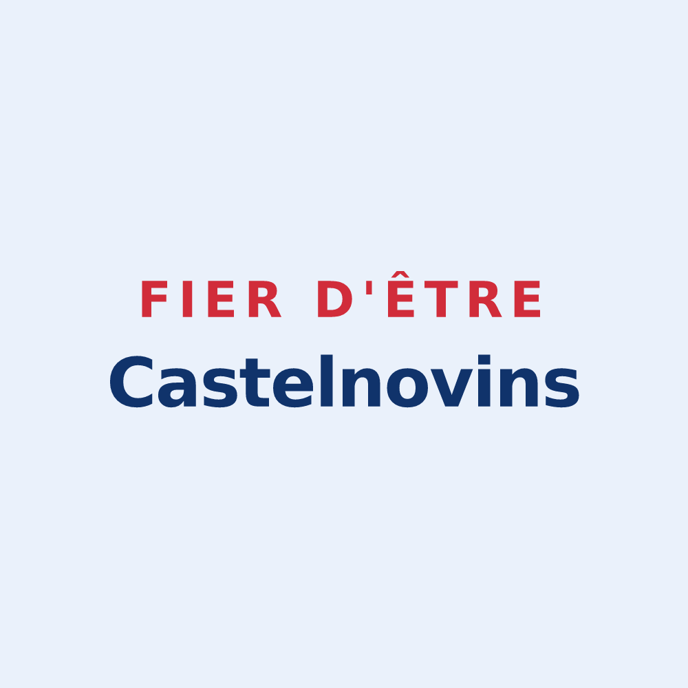 Sticker « Fier d'être Castelnovins » — design pour Châteauneuf-de-Gadagne