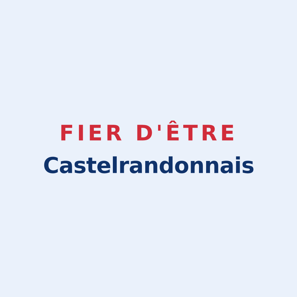 Sticker « Fier d'être Castelrandonnais » — design pour Châteauneuf-de-Randon