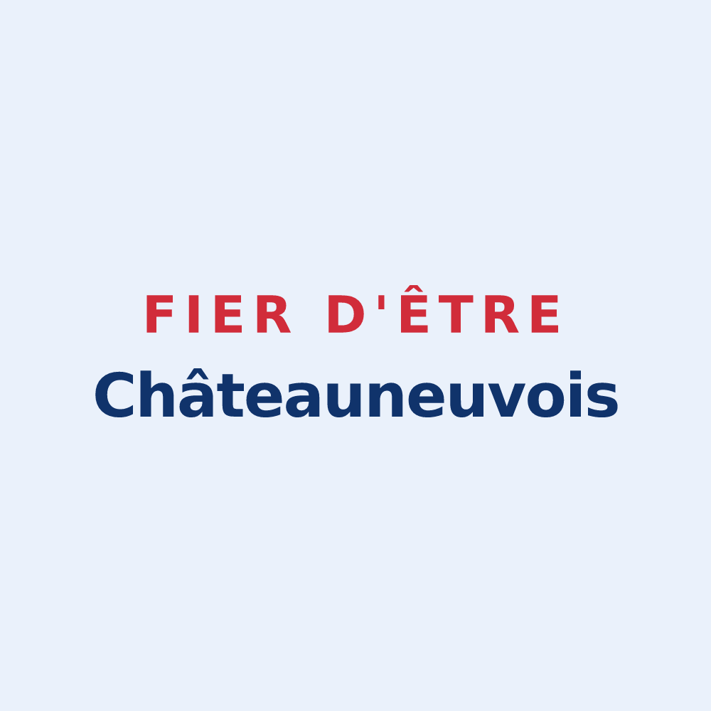 Sticker « Fier d'être Châteauneuvois » — design pour Châteauneuf-du-Pape