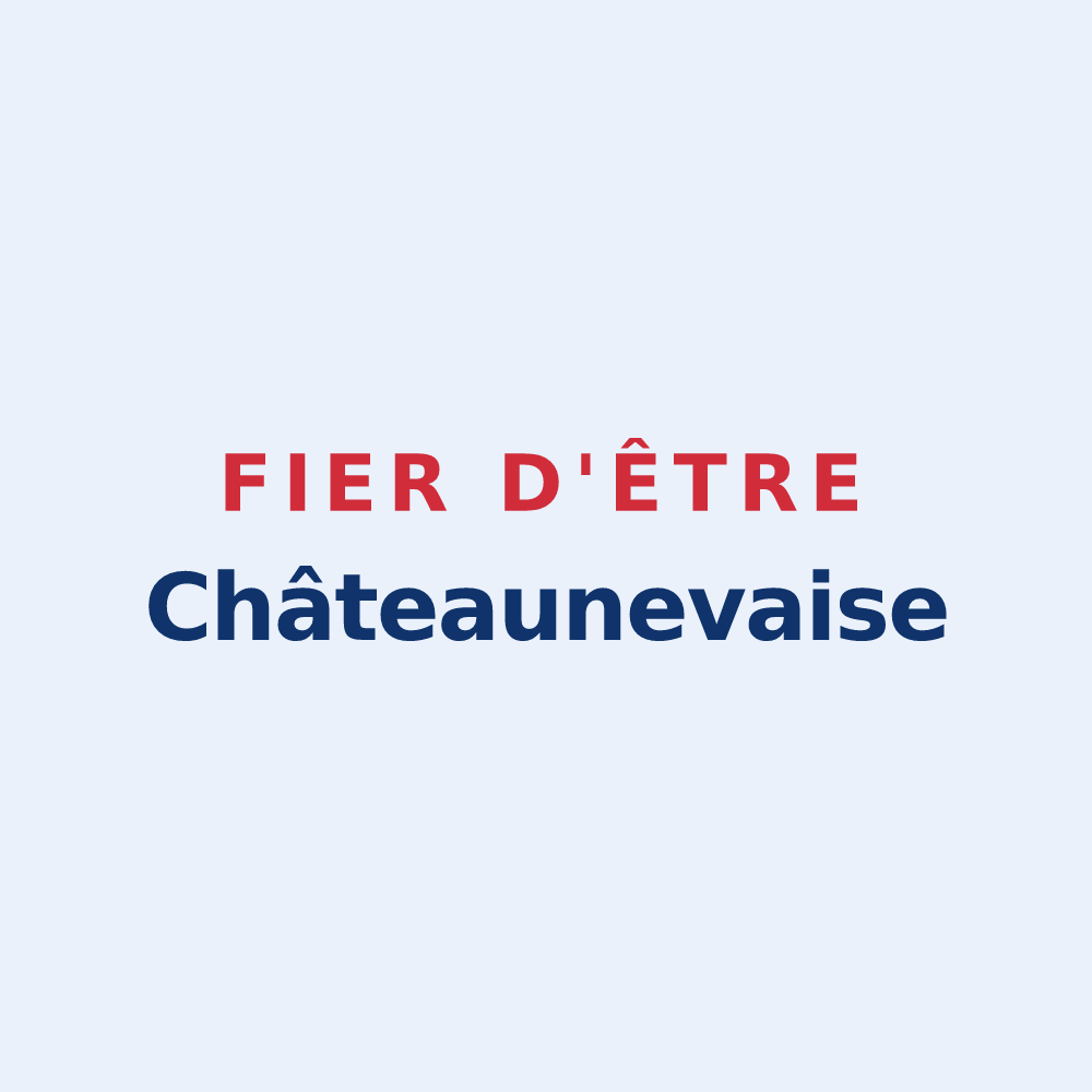 Sticker « Fier d'être Châteaunevaise » — design pour Châteauneuf-les-Martigues