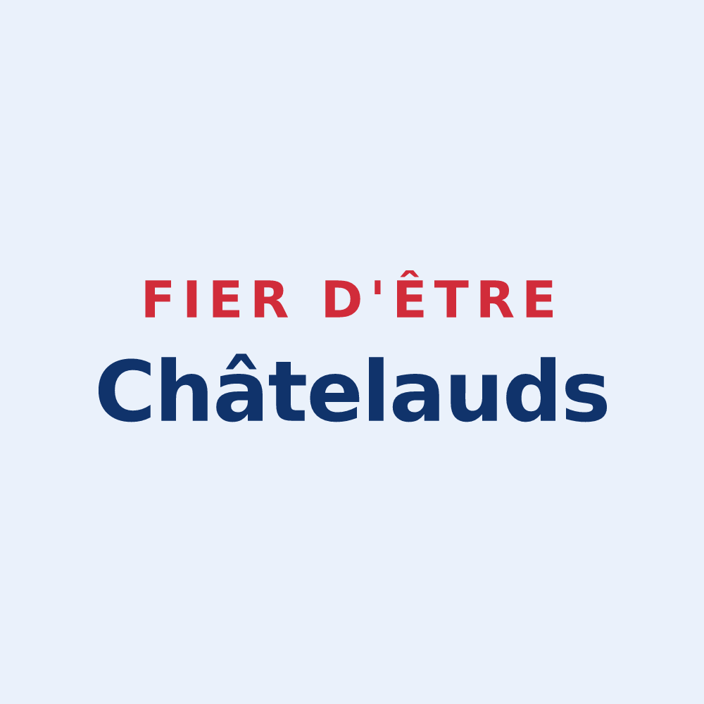 Sticker « Fier d'être Châtelauds » — design pour Châteauponsac