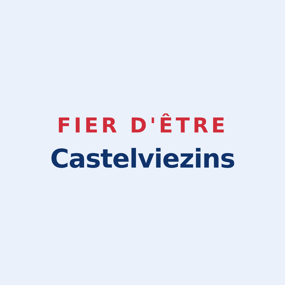 Sticker « Fier d'être Castelviezins » — design pour Châteauvieux