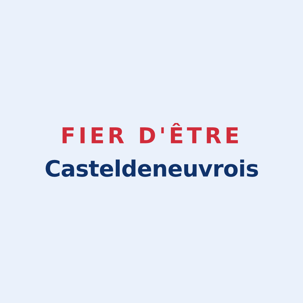 Sticker « Fier d'être Casteldeneuvrois » — design pour Châtel-de-Neuvre