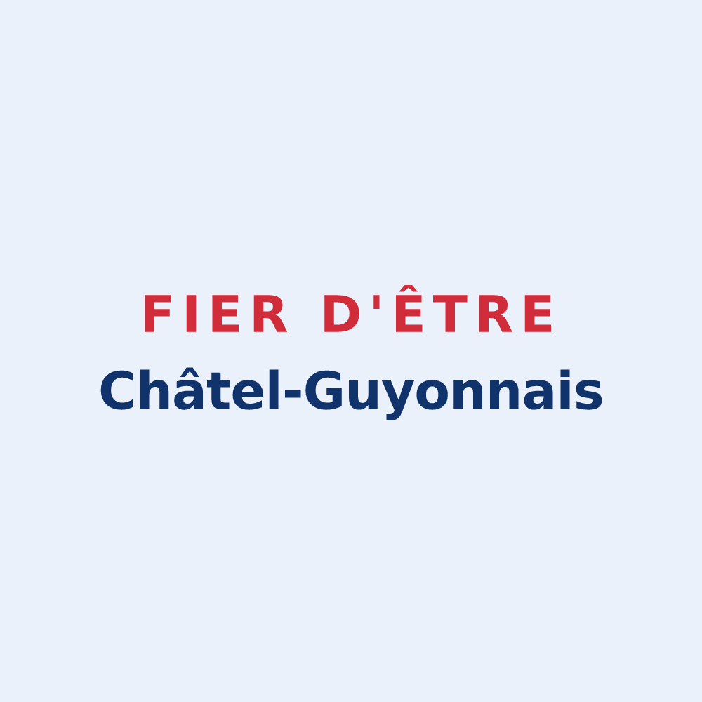 Sticker « Fier d'être Châtel-Guyonnais » — design pour Châtel-Guyon
