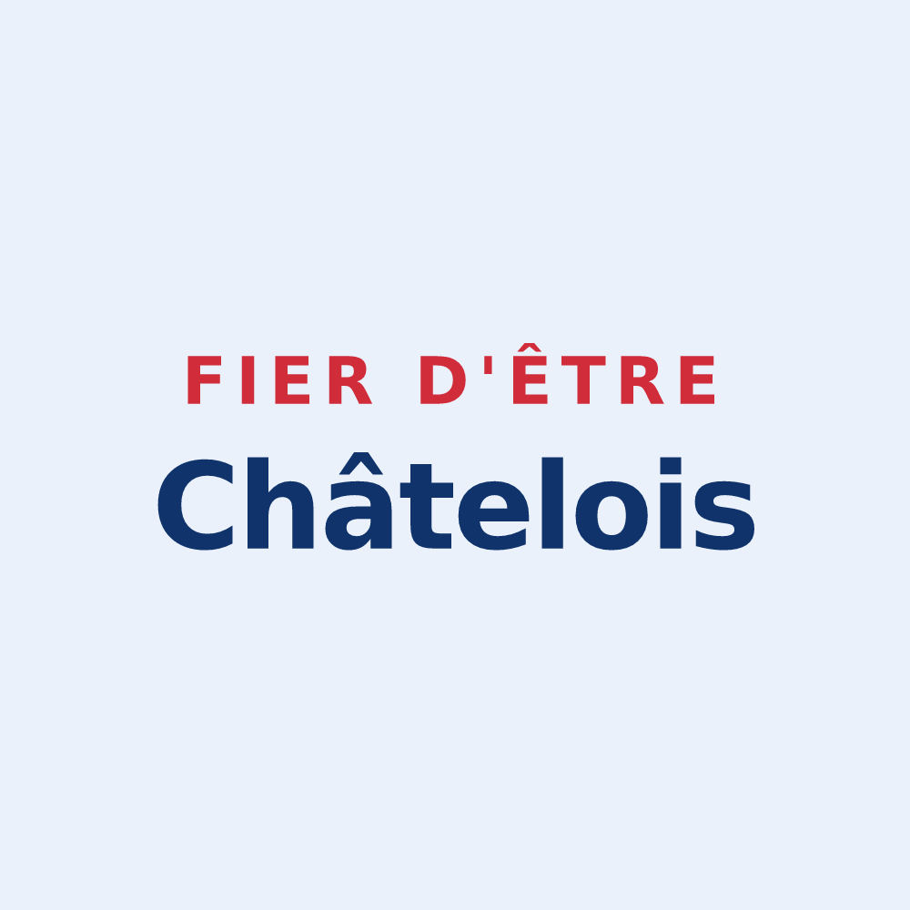 Sticker « Fier d'être Châtelois » — design pour Châtel-Montagne