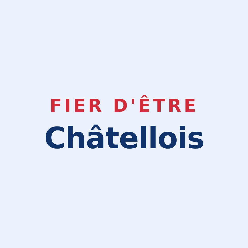 Sticker « Fier d'être Châtellois » — design pour Châtel-sur-Moselle