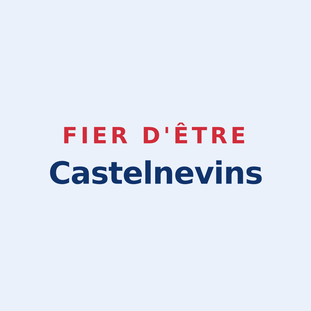 Sticker « Fier d'être Castelnevins » — design pour Châtelneuf