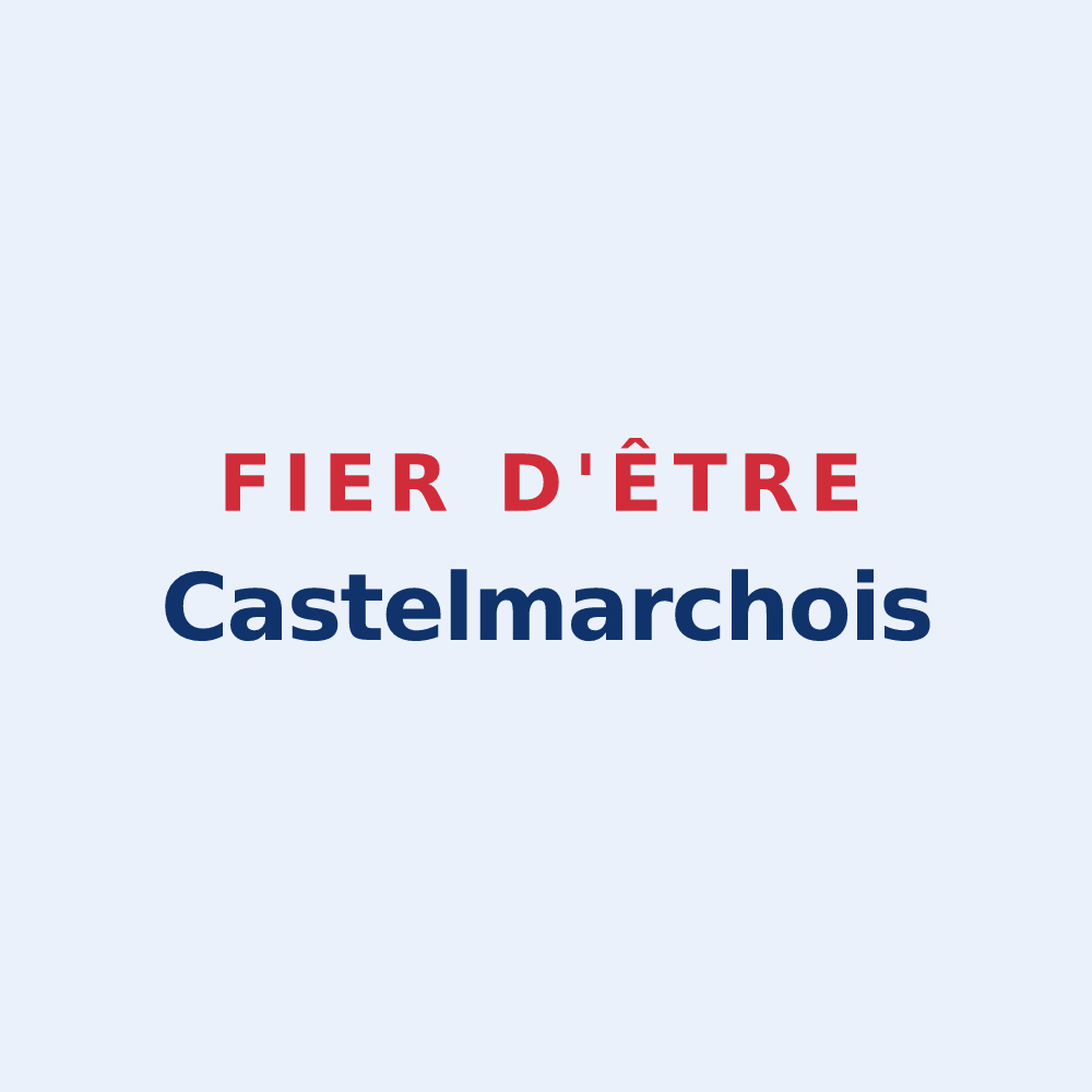 Sticker « Fier d'être Castelmarchois » — design pour Châtelus-le-Marcheix