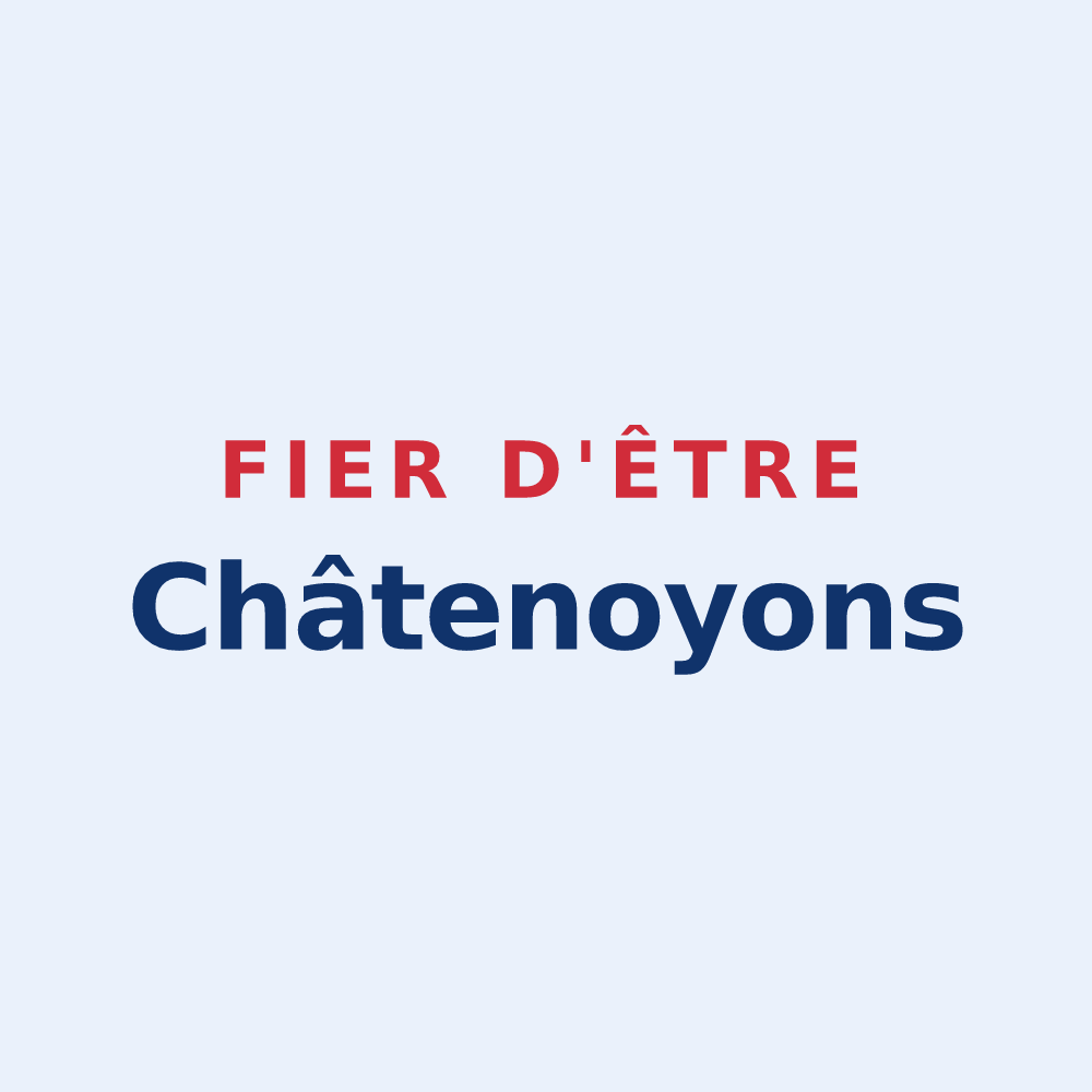 Sticker « Fier d'être Châtenoyons » — design pour Châtenay