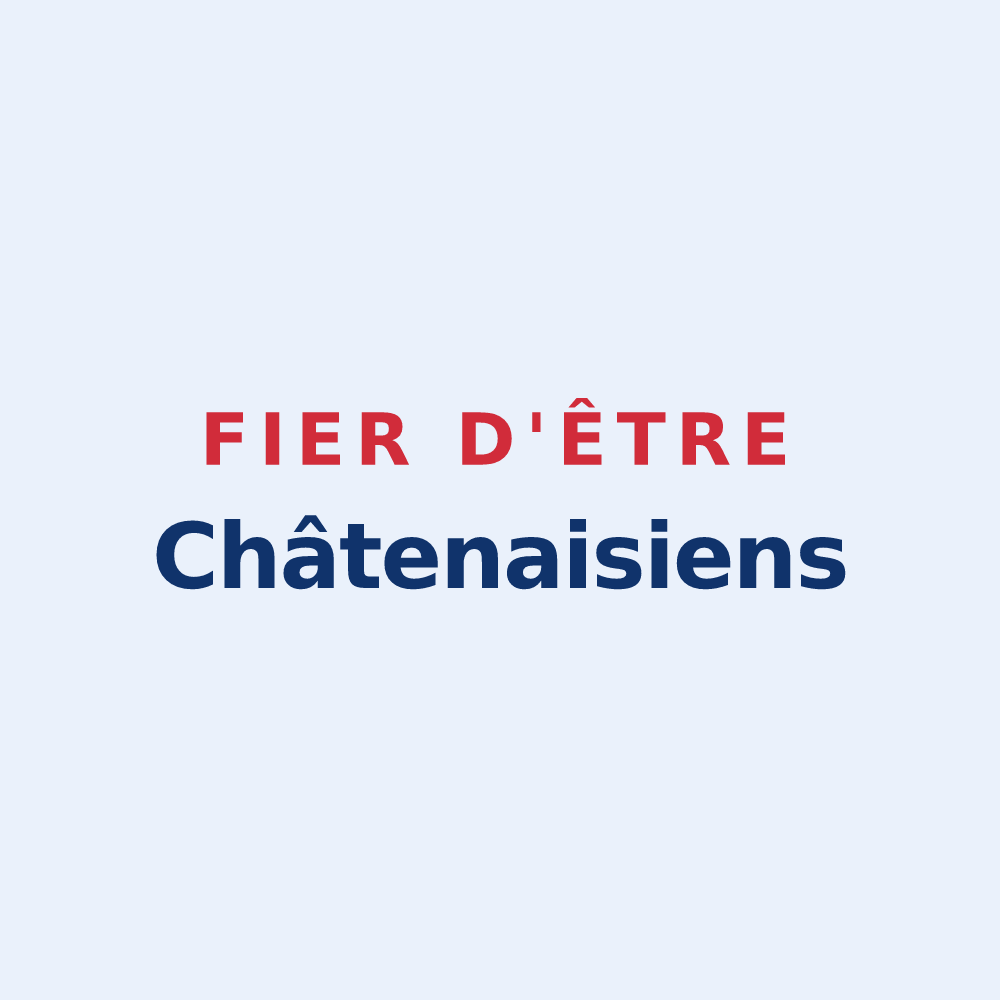 Sticker « Fier d'être Châtenaisiens » — design pour Châtenay-sur-Seine