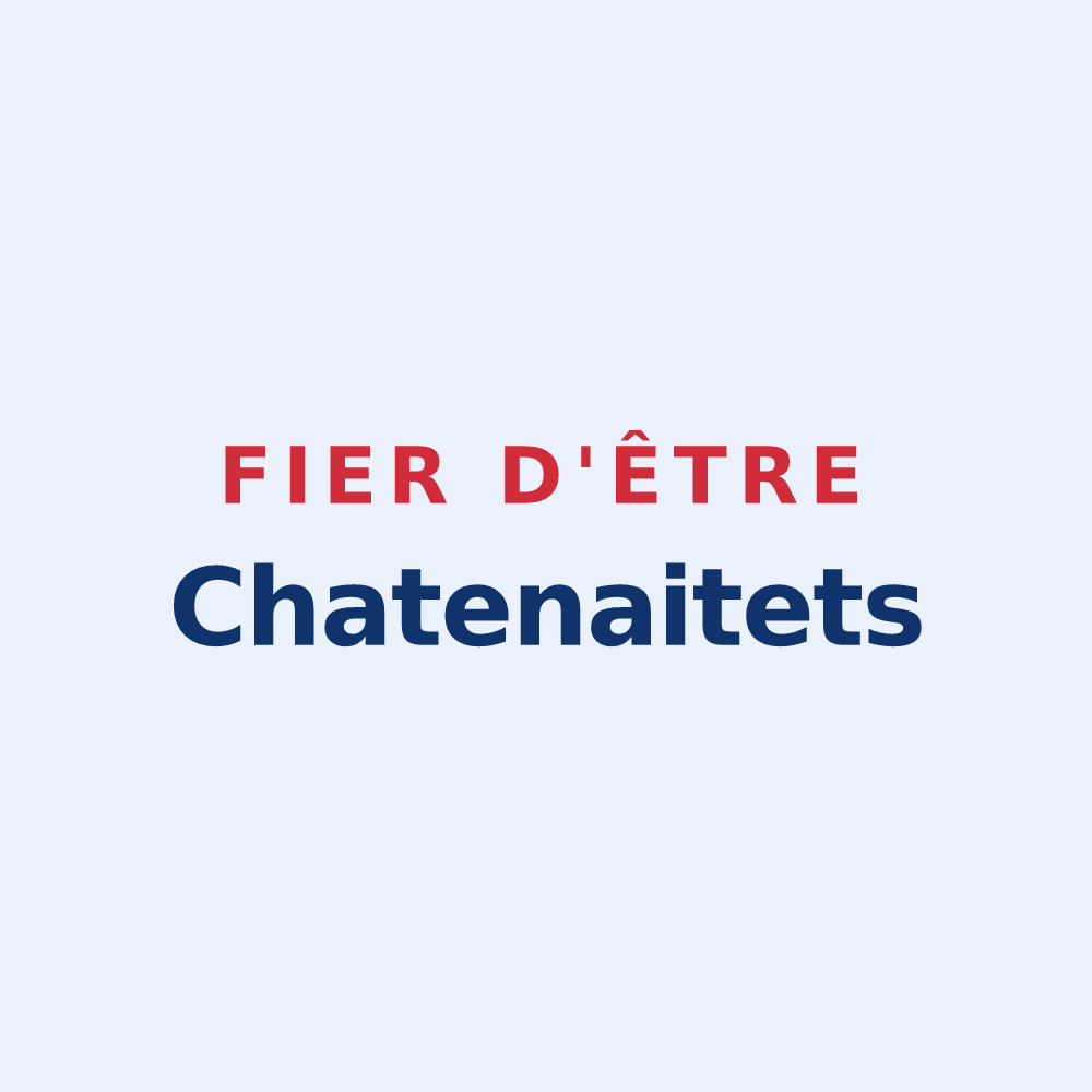 Sticker « Fier d'être Chatenaitets » — design pour Châtenois