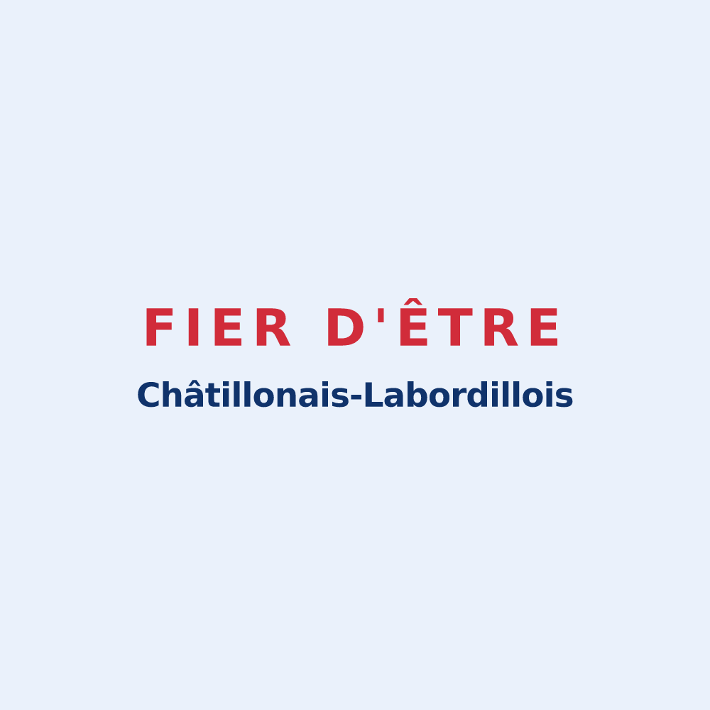 Sticker « Fier d'être Châtillonais-Labordillois » — design pour Châtillon-la-Borde