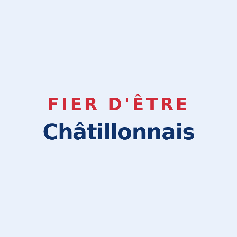 Sticker « Fier d'être Châtillonnais » — design pour Châtillon-sur-Oise