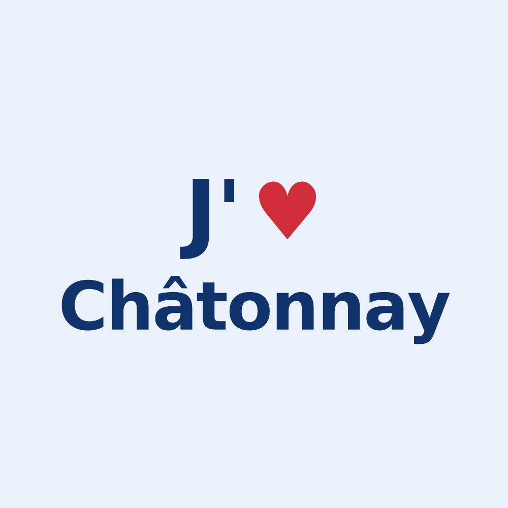 Sticker personnalisé Châtonnay — design J'aime Châtonnay