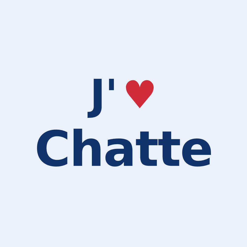 Sticker personnalisé Chatte — design J'aime Chatte