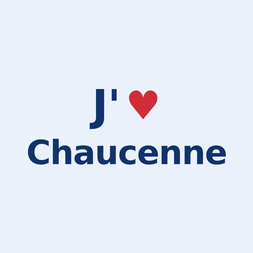 Sticker personnalisé Chaucenne — design J'aime Chaucenne