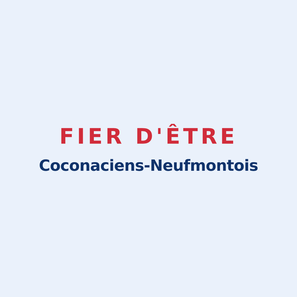 Sticker « Fier d'être Coconaciens-Neufmontois » — design pour Chauconin-Neufmontiers