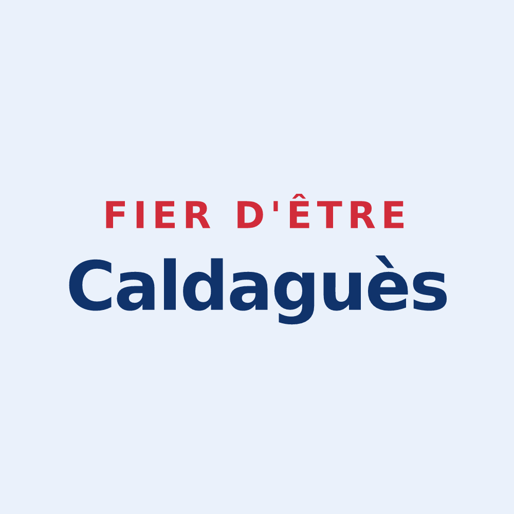 Sticker « Fier d'être Caldaguès » — design pour Chaudes-Aigues