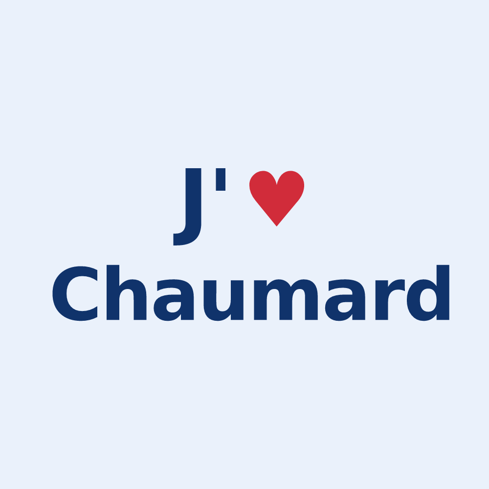 Sticker personnalisé Chaumard — design J'aime Chaumard