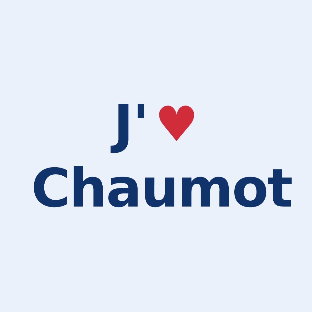 Sticker personnalisé Chaumot — design J'aime Chaumot
