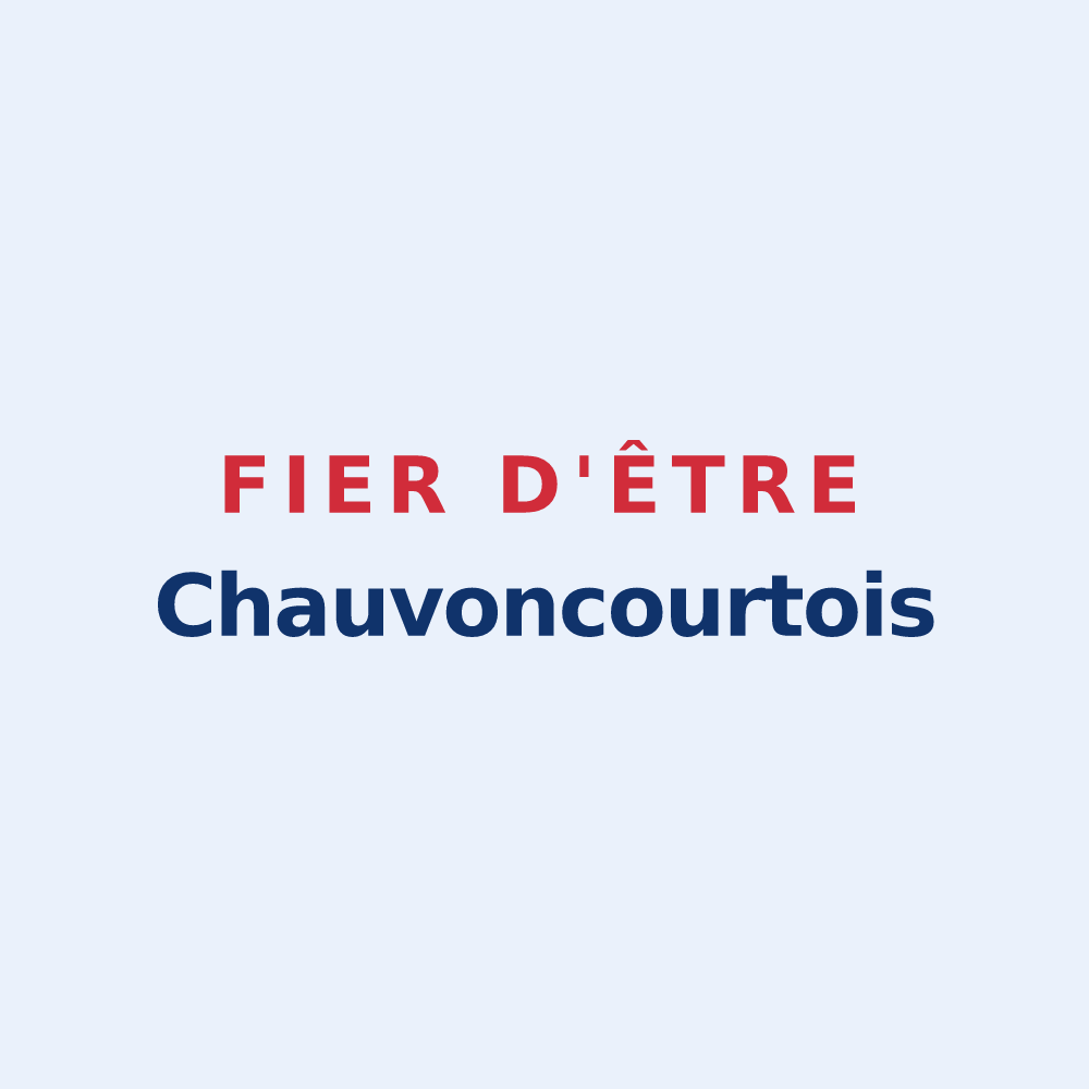 Sticker « Fier d'être Chauvoncourtois » — design pour Chauvoncourt