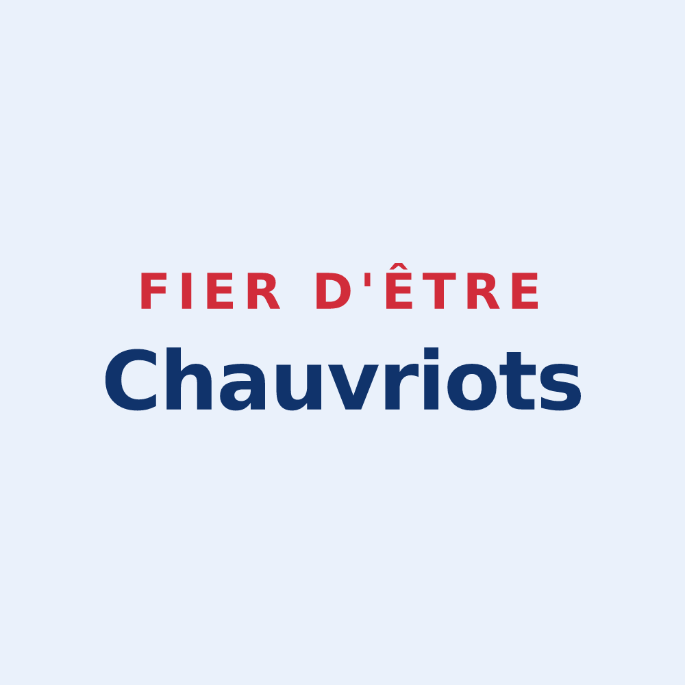 Sticker « Fier d'être Chauvriots » — design pour Chauvry