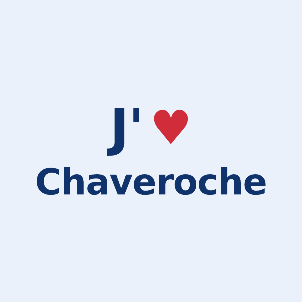 Sticker personnalisé Chaveroche — design J'aime Chaveroche