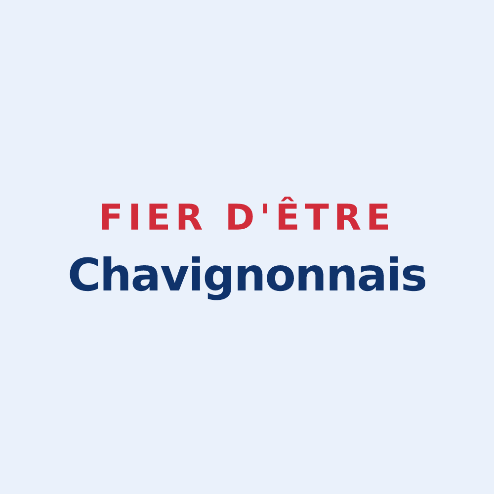 Sticker « Fier d'être Chavignonnais » — design pour Chavignon